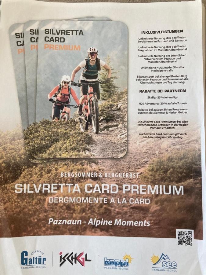 Garni Apart Wallamotta Silvretta Card Premium Betrieb Гальтюр Экстерьер фото